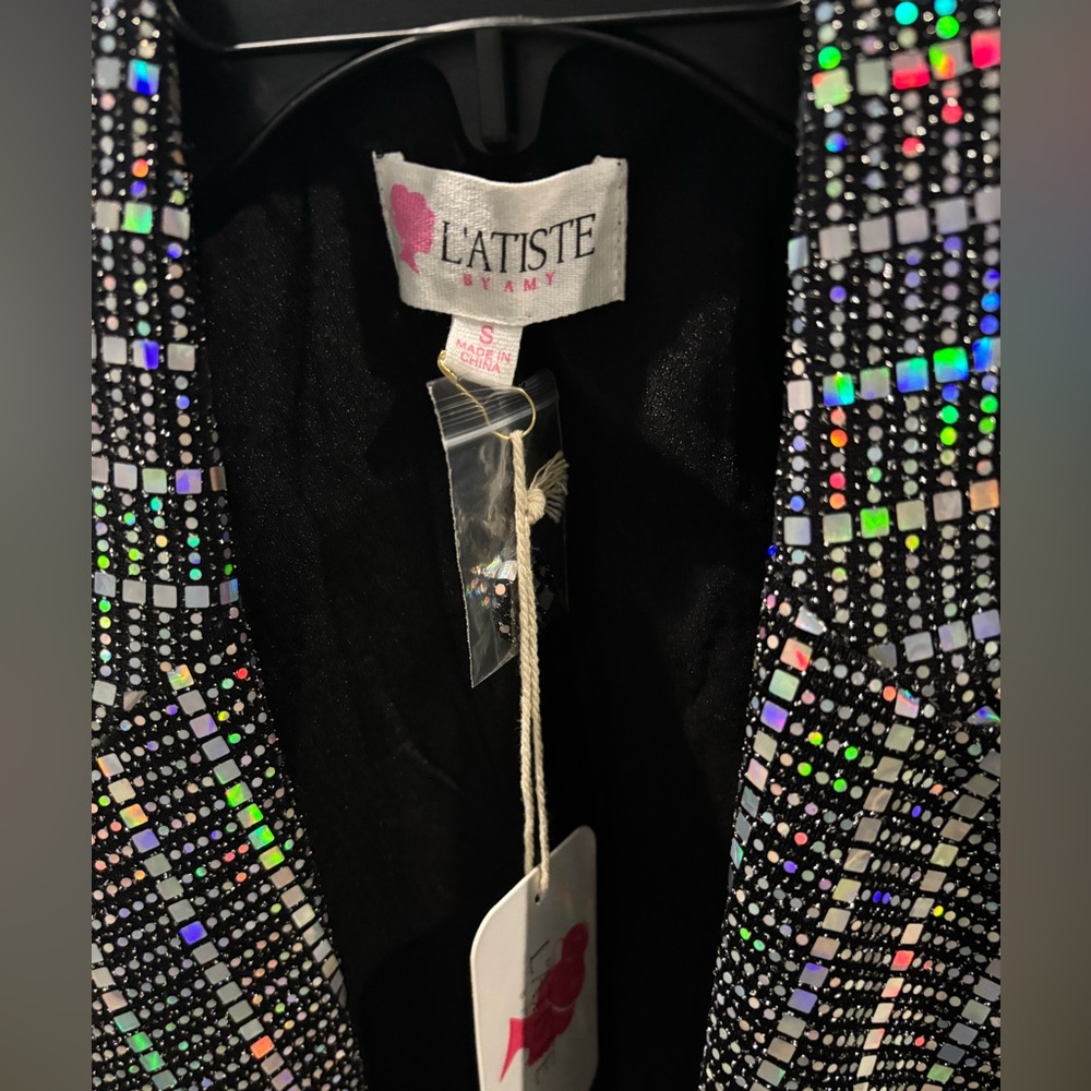 L'ATISTE Multicolor Sequin Blazer - Picture 2 of 4